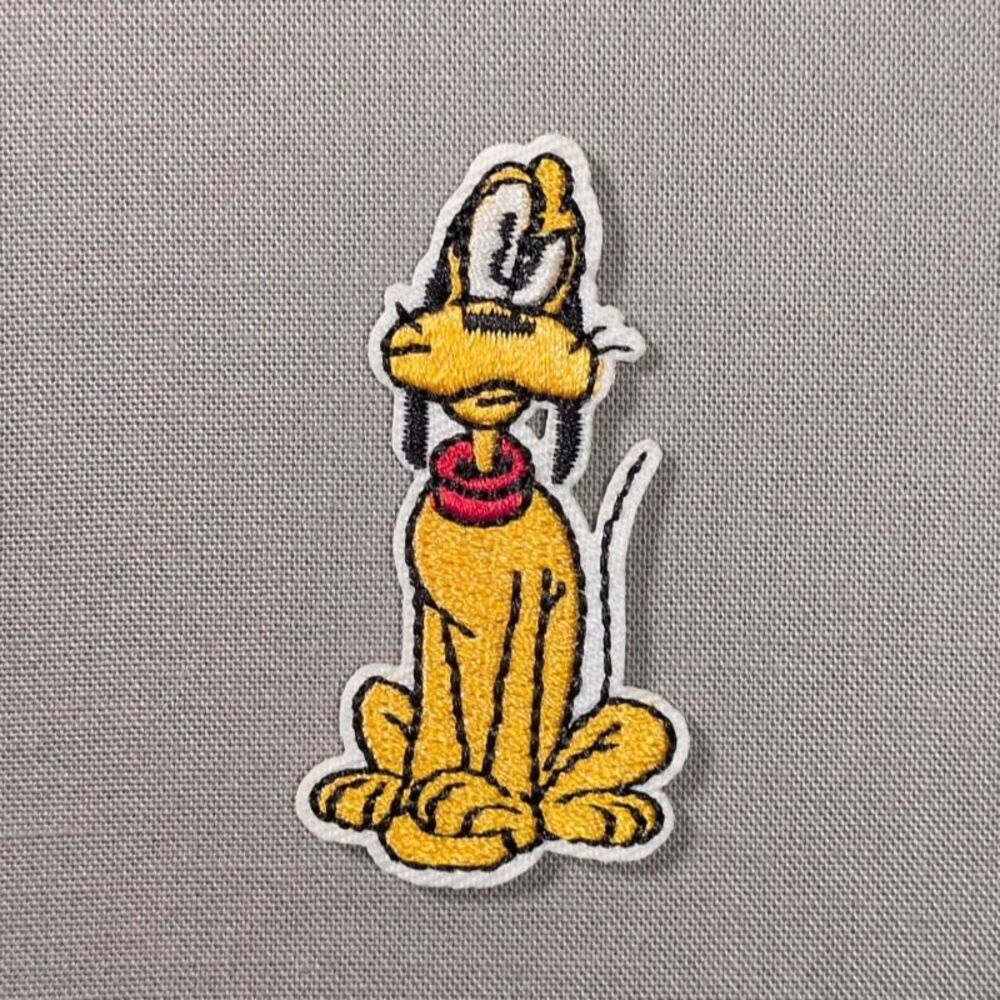 Pluto Dog Iron On Patch | Cartoon Dog Patch